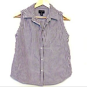 Nautica Button Down Blouse Size Medium